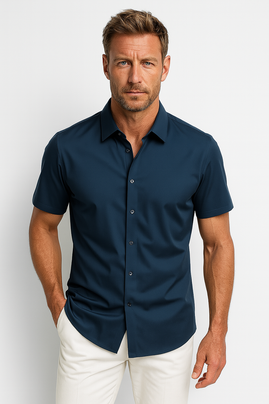 Chemise Casual Douce pour Hommes | Tissu Luxueusement Confortable et Pratique