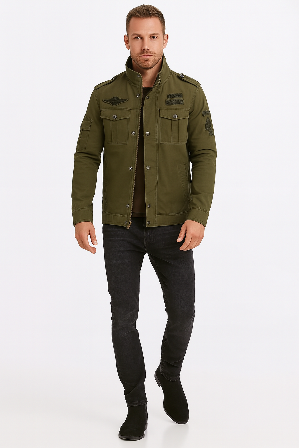 Veste Militaire Chic pour Homme | Élégance et Confort au Quotidien