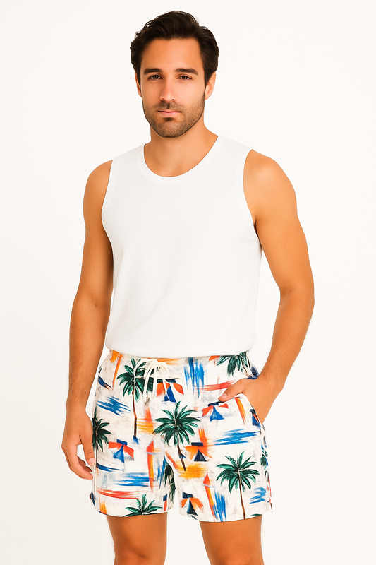 Shorts Hawaïens Imprimés 3D | Confort Tropical et Style Estival