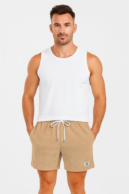 Shorts d'été en Corduroy Léger | Confort et Style Minimaliste