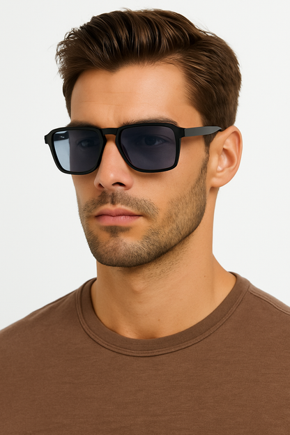 Lunettes de Soleil Aviateur Carrées | Style Audacieux et Confort Optimal