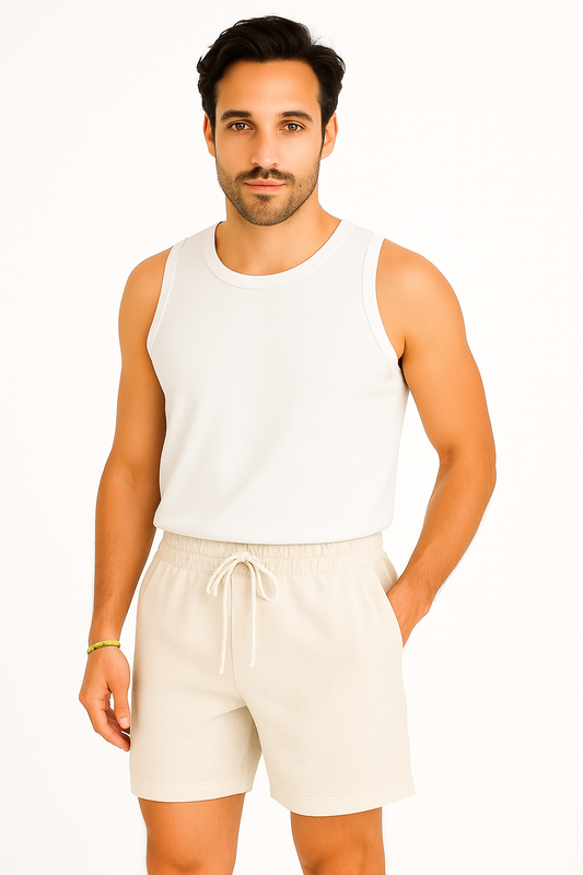 Shorts 3/4 pour Hommes | Confort Aéré et Taille à Cordon
