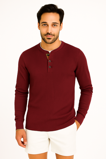 T-shirt à Manches Longues pour Hommes | Confort et Style pour Superposition