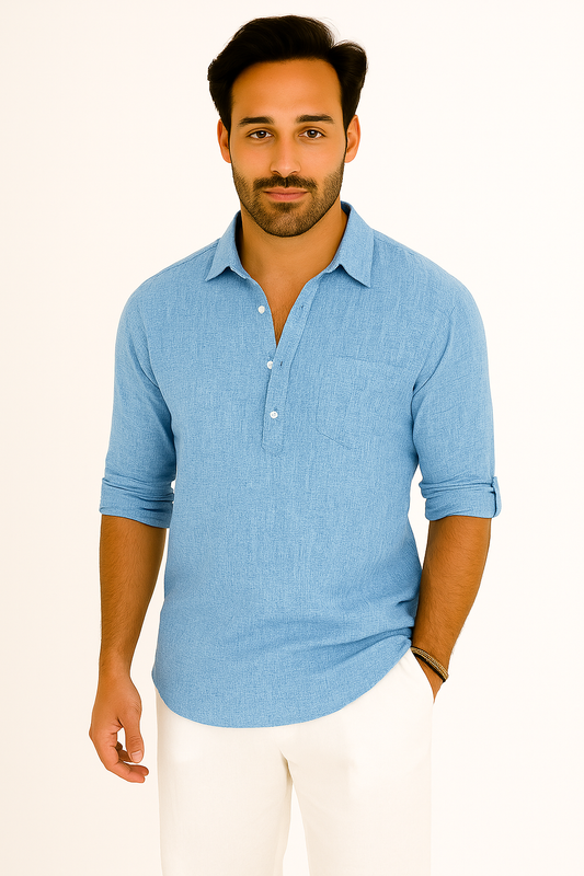 Polo Homme Respirant d'Été | Confort Léger en Lin de Qualité