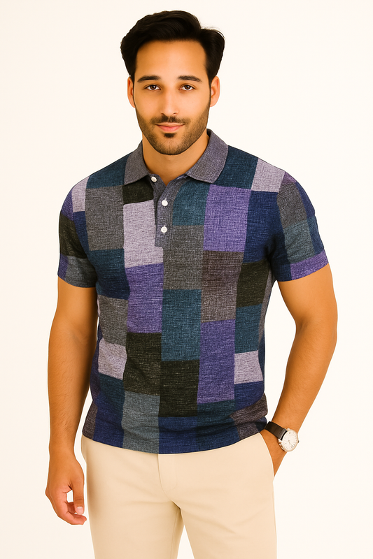 Polo Multicolore à Manches Courtes | Confort Léger et Style Élégant