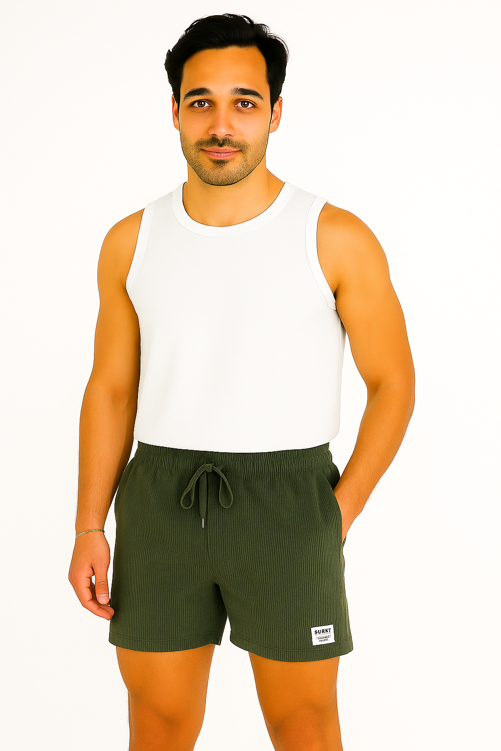 Shorts en Velours Côtelé Élastique | Confort et Style Intemporel