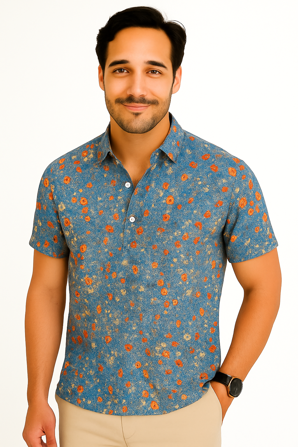 Polo Tropical pour Homme | Style Coloré et Confortable à Manches Courtes