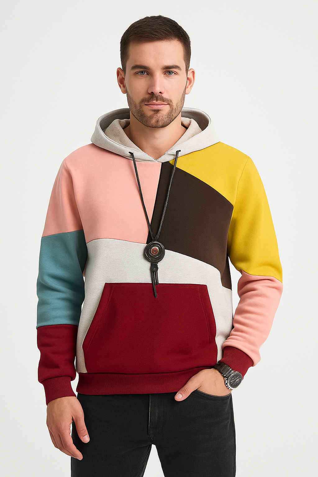 Sweat à Capuche Noir pour Homme | Confort Quotidien et Style Polyvalent