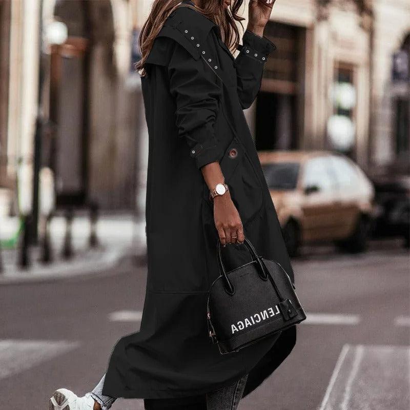 Manteau Imperméable Long pour Femmes | Chic et Léger pour le Printemps