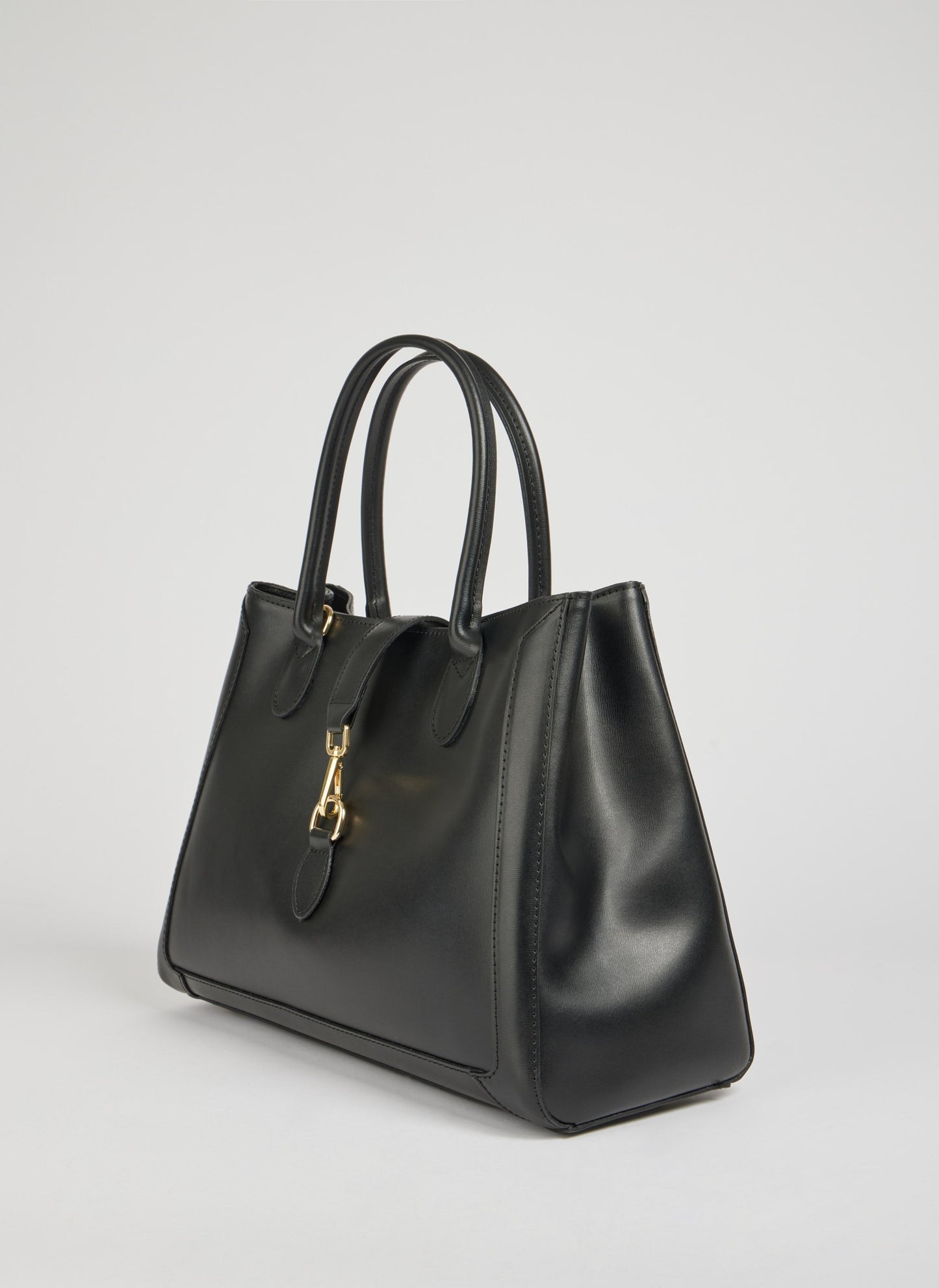 Sac à Main en Cuir Noir | Élégant Tote pour Bureau et Quotidien