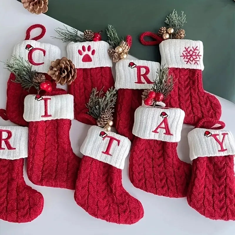 Chaussettes de Noël Personnalisées | Décor Festif et Cadeau Unique