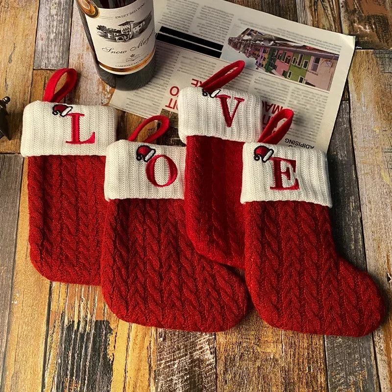 Chaussettes de Noël Personnalisées | Décor Festif et Cadeau Unique