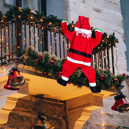 Décoration de Noël Santa Suspendue | Touche Festive et Luxueuse pour Intérieurs
