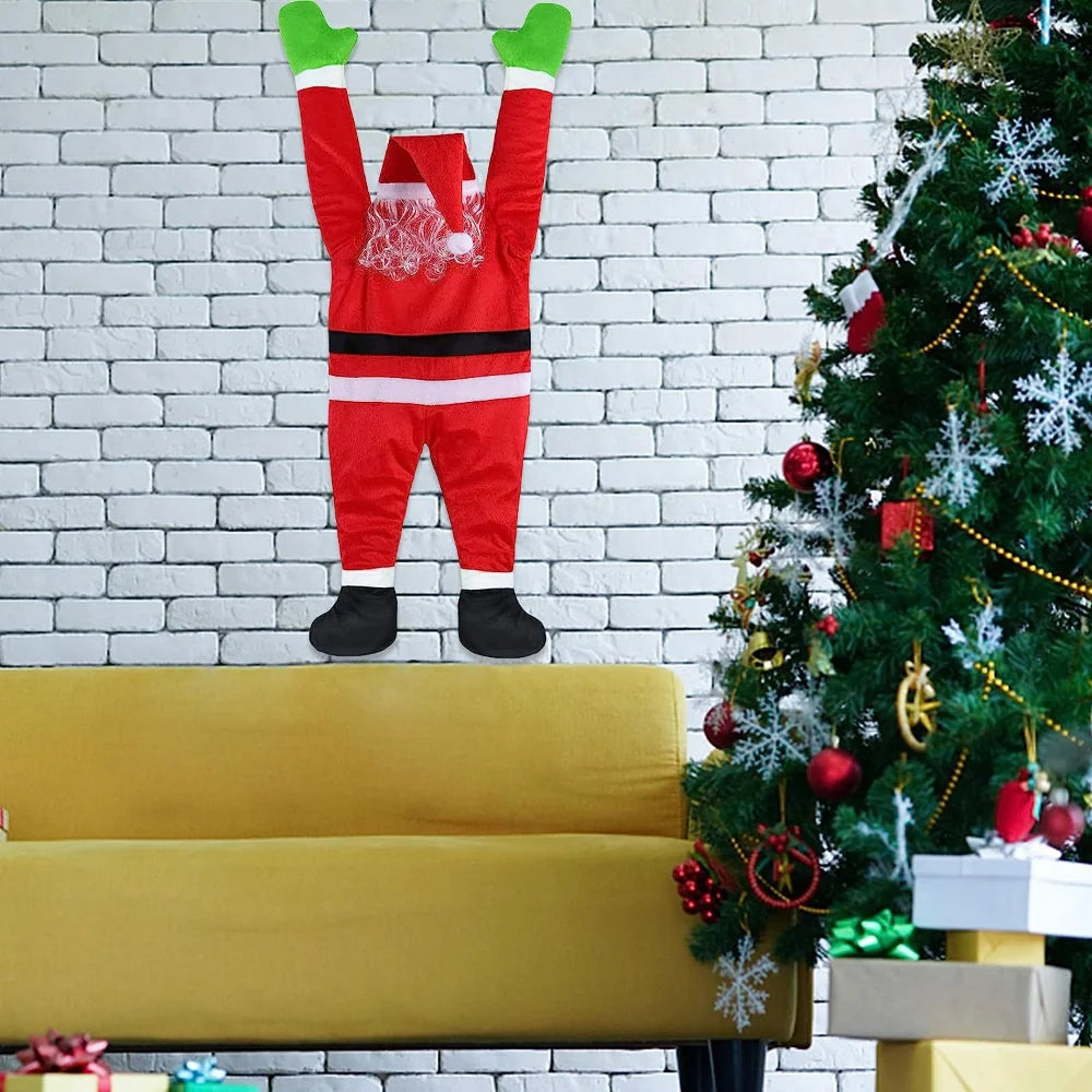 Décoration de Noël Santa Suspendue | Touche Festive et Luxueuse pour Intérieurs