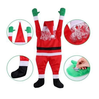 Décoration de Noël Santa Suspendue | Touche Festive et Luxueuse pour Intérieurs