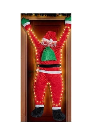 Décoration de Noël Santa Suspendue | Touche Festive et Luxueuse pour Intérieurs