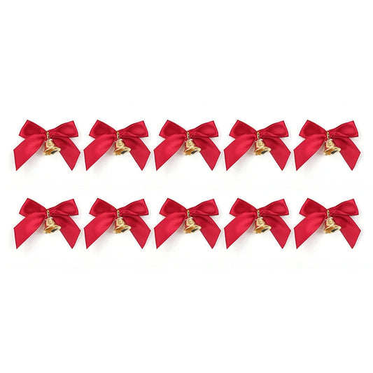 Nœuds de Noël Élégants avec Cloches | Décoration Festive et Polyvalente