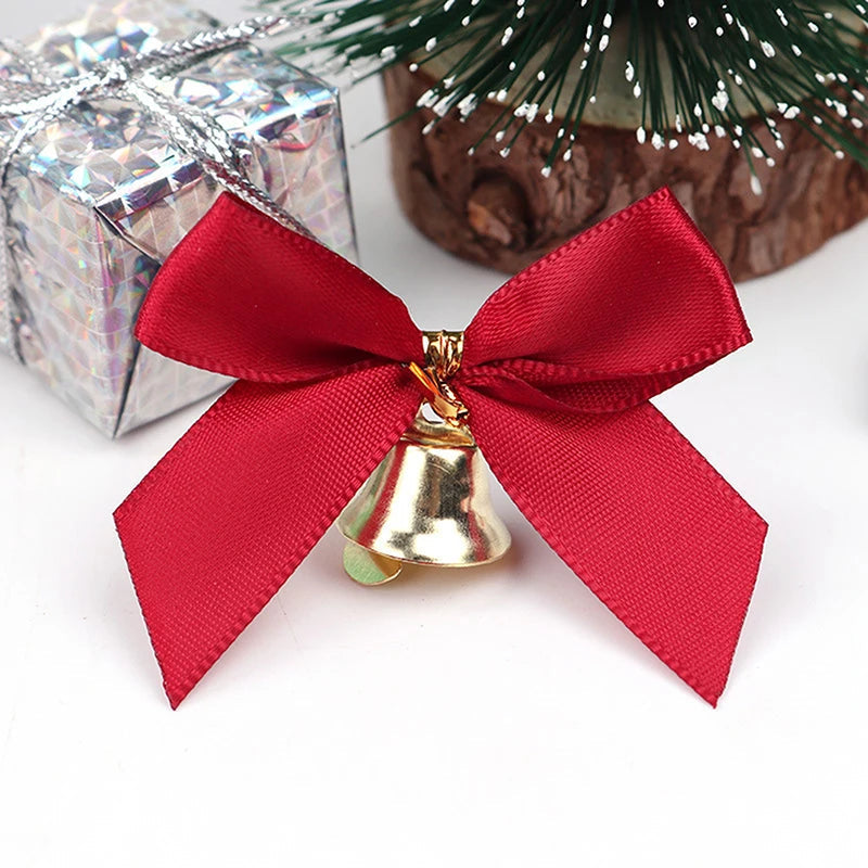 Nœuds de Noël Élégants avec Cloches | Décoration Festive et Polyvalente
