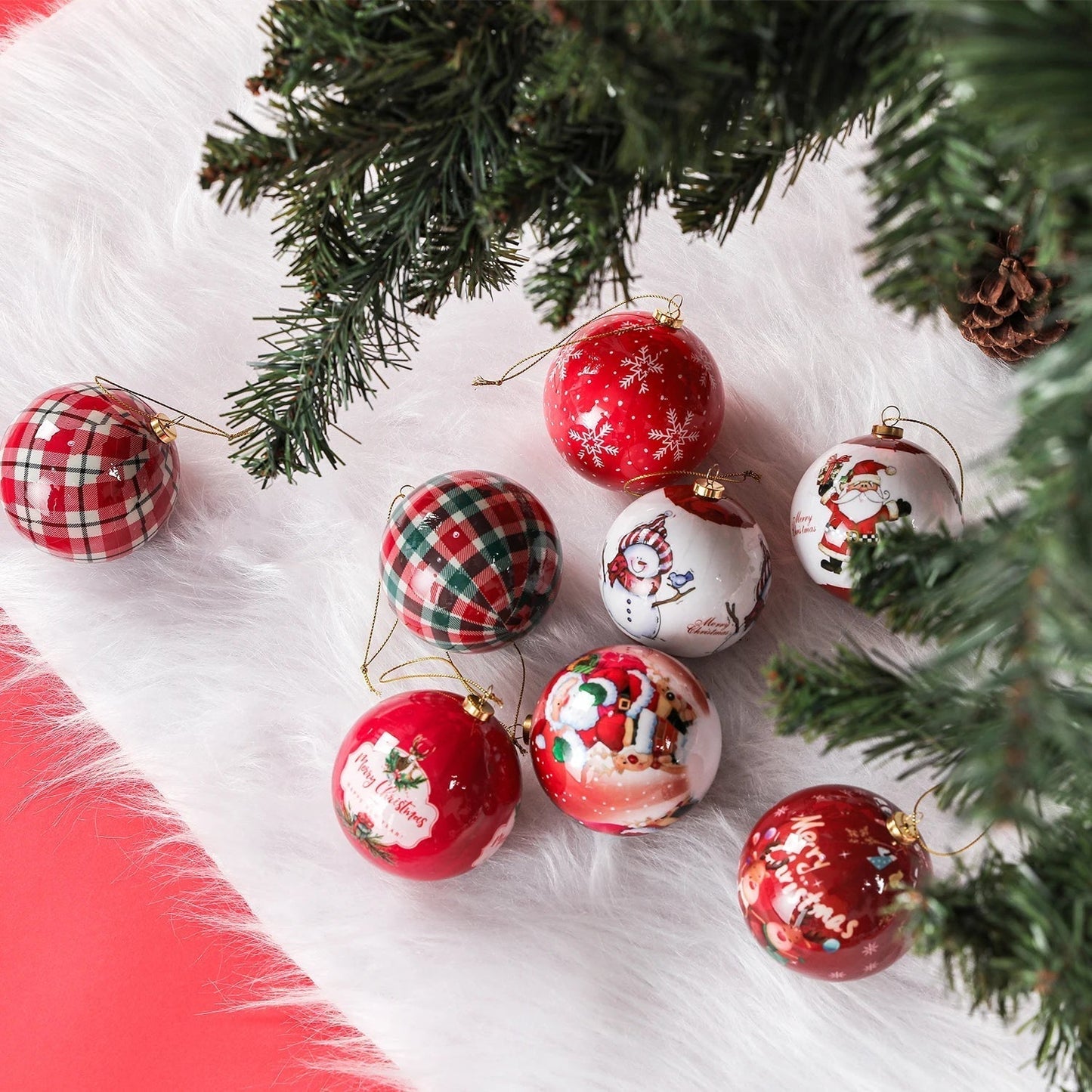 Ornements de Noël Élégants | Décoration Festive et Durable