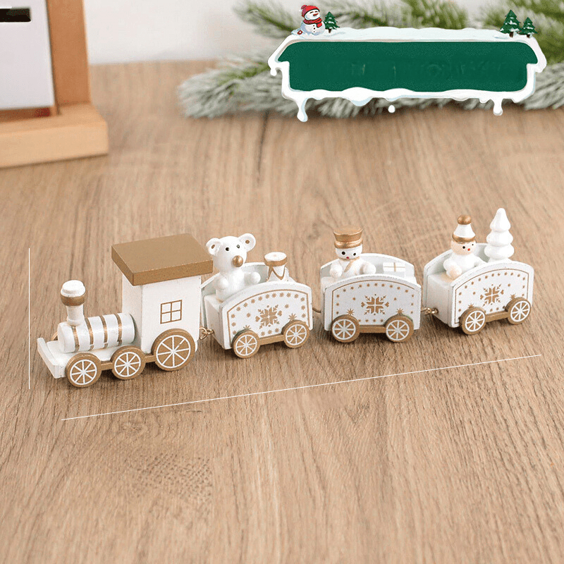 Train de Noël en Bois | Décoration Festive et Ludique