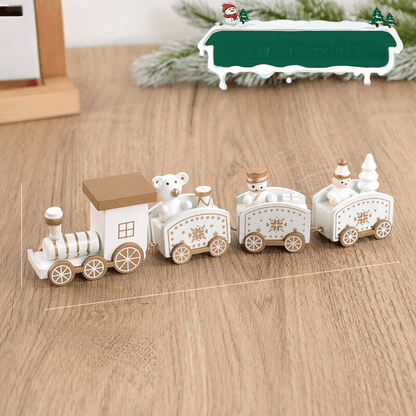 Train de Noël en Bois | Décoration Festive et Ludique