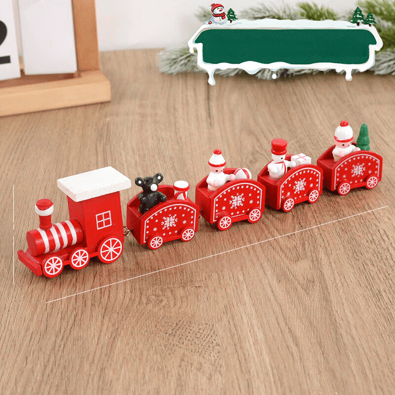 Train de Noël en Bois | Décoration Festive et Ludique