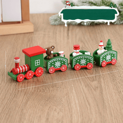 Train de Noël en Bois | Décoration Festive et Ludique