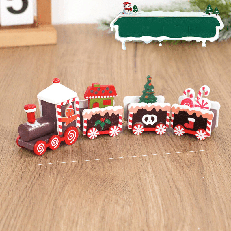 Train de Noël en Bois | Décoration Festive et Ludique