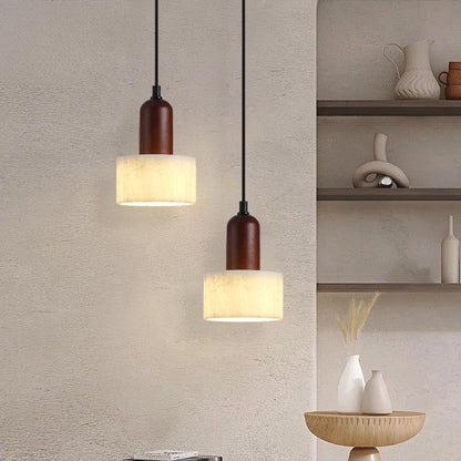 Lampe Suspendue en Marbre Alabastre | Élégance Contemporaine et Chaleur Ambiante