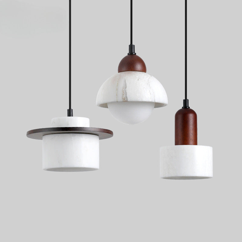 Lampe Suspendue en Marbre Alabastre | Élégance Contemporaine et Chaleur Ambiante