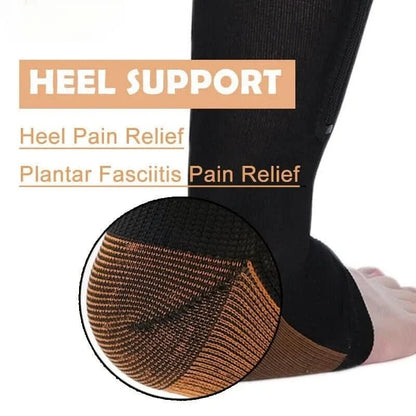 Chaussettes de Compression Confortables | Soutien et Soulagement Accrus avec Fermeture Éclair