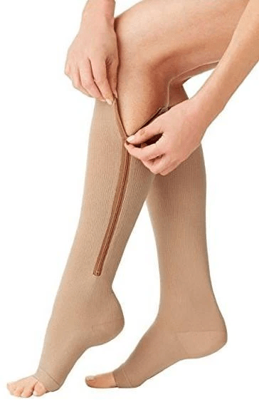 Chaussettes de Compression Confortables | Soutien et Soulagement Accrus avec Fermeture Éclair
