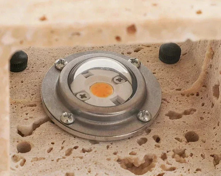 Applique Murale en Pierre Jaune | Éclairage Énergétiquement Efficace et Élégant