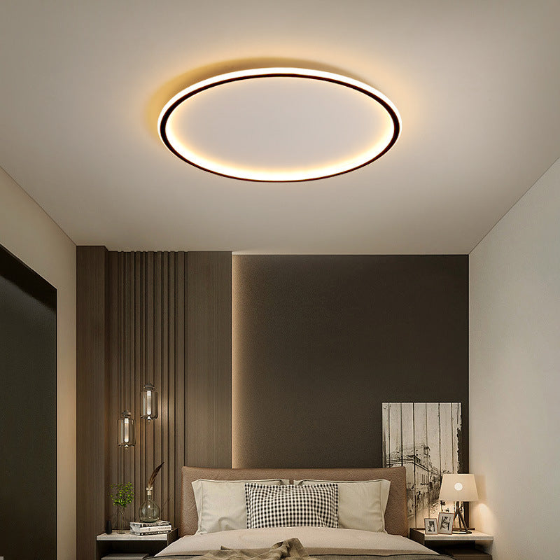 Lampe de Plafond Scandinave Ronde | Design Élégant et Atmosphère Chaleureuse