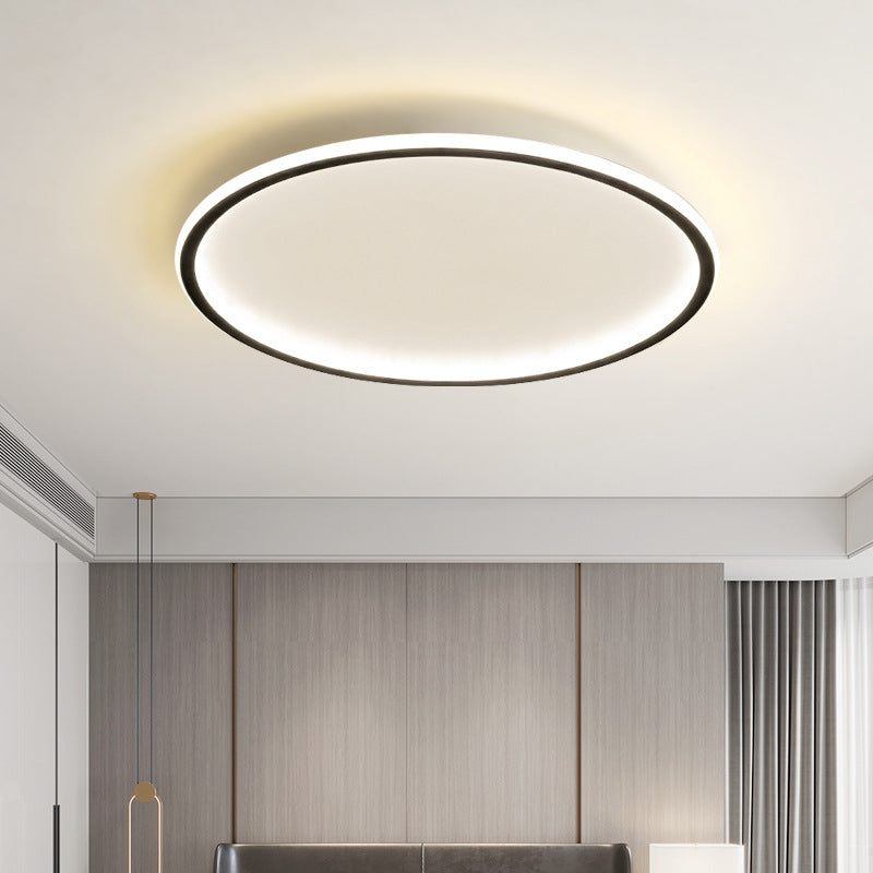 Lampe de Plafond Scandinave Ronde | Design Élégant et Atmosphère Chaleureuse