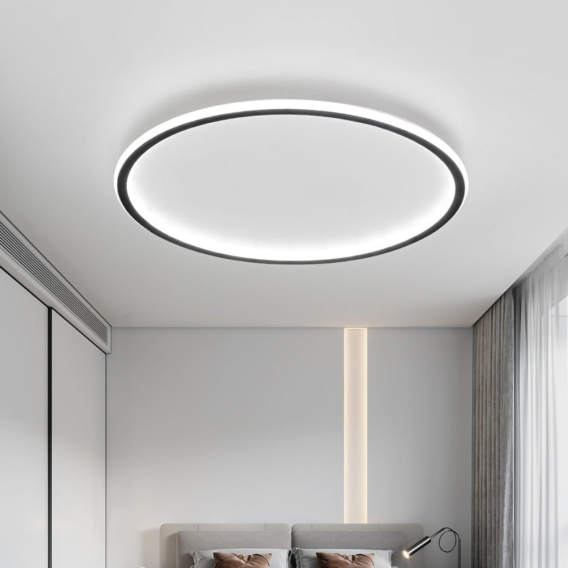 Lampe de Plafond Scandinave Ronde | Design Élégant et Atmosphère Chaleureuse