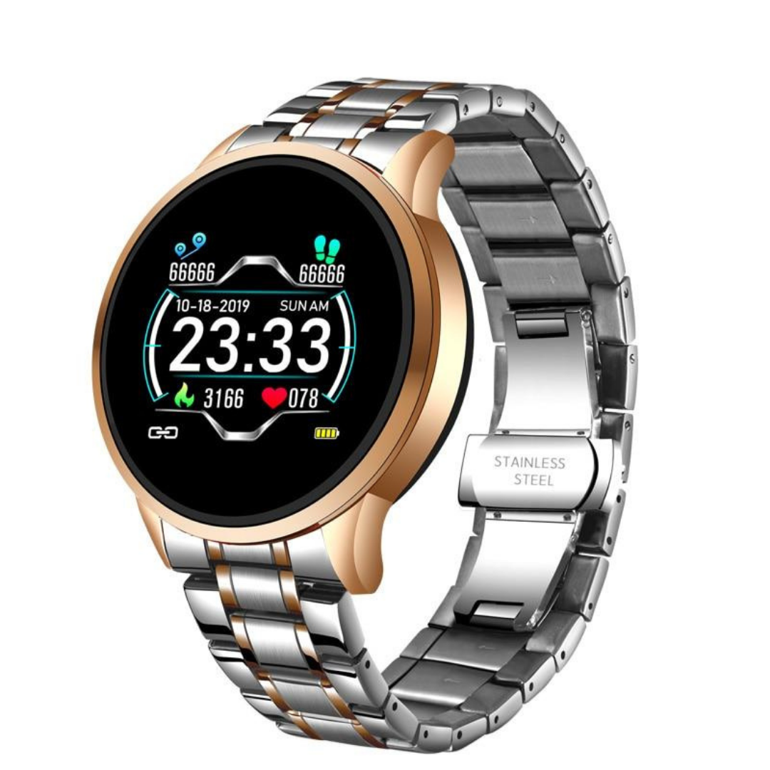 Montre Intelligente Classique | Suivi de la Santé et Notifications