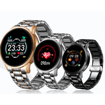Montre Intelligente Classique | Suivi de la Santé et Notifications