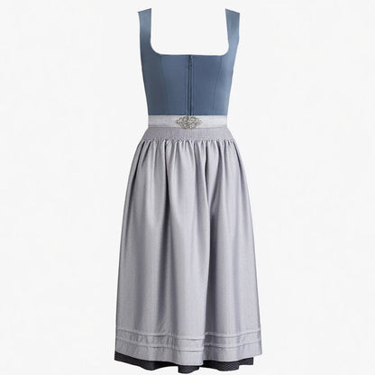 Robe Dirndl Traditionnelle en Bleu Foncé | Élégance Bavaroise pour Oktoberfest