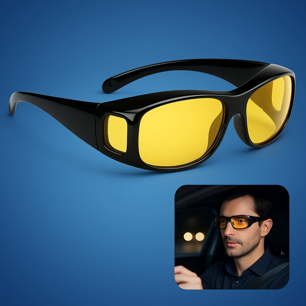 Lunettes de Conduite Nocturne Anti-éblouissement | Vision Claire et Confort Optimal