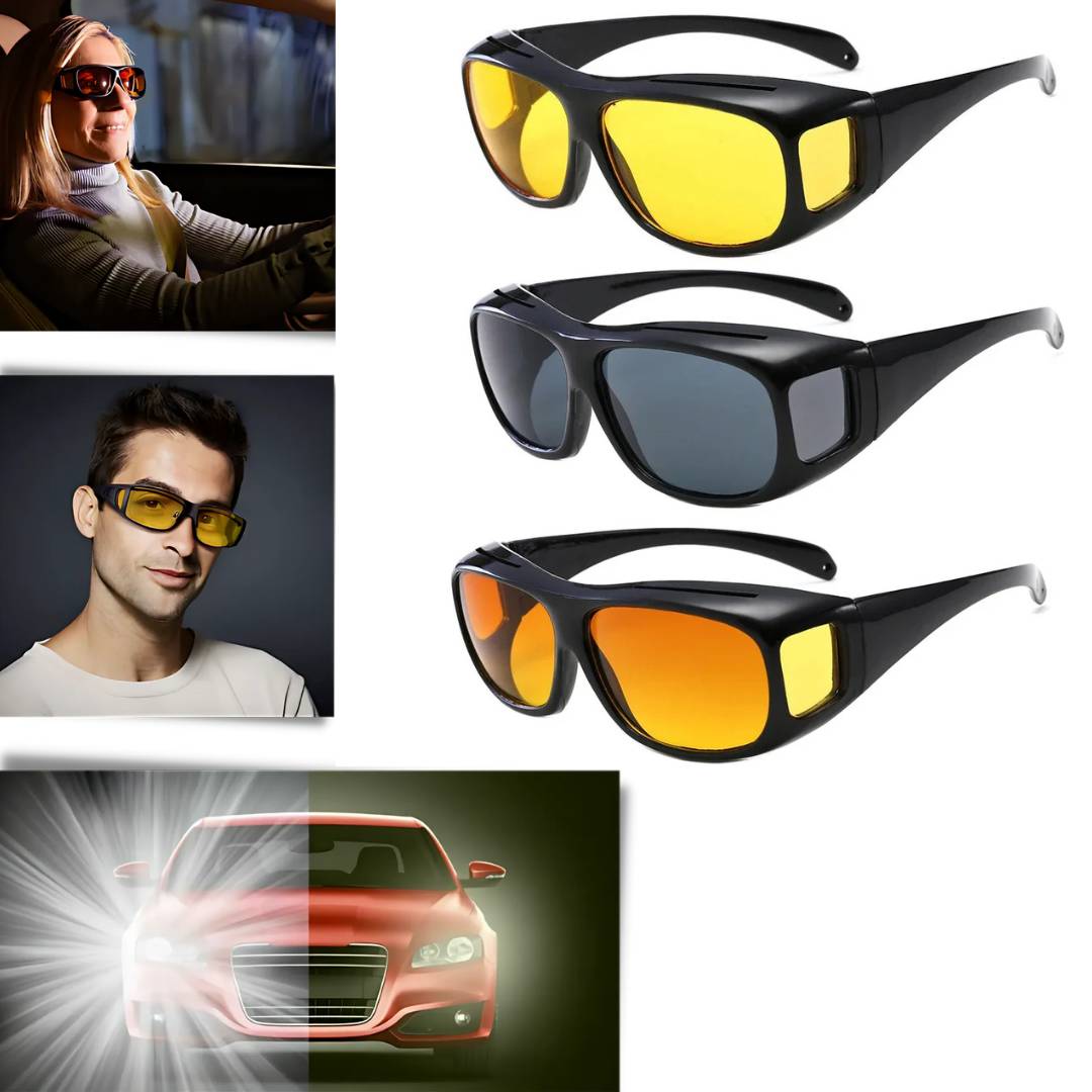 Lunettes de Conduite Nocturne Anti-éblouissement | Vision Claire et Confort Optimal