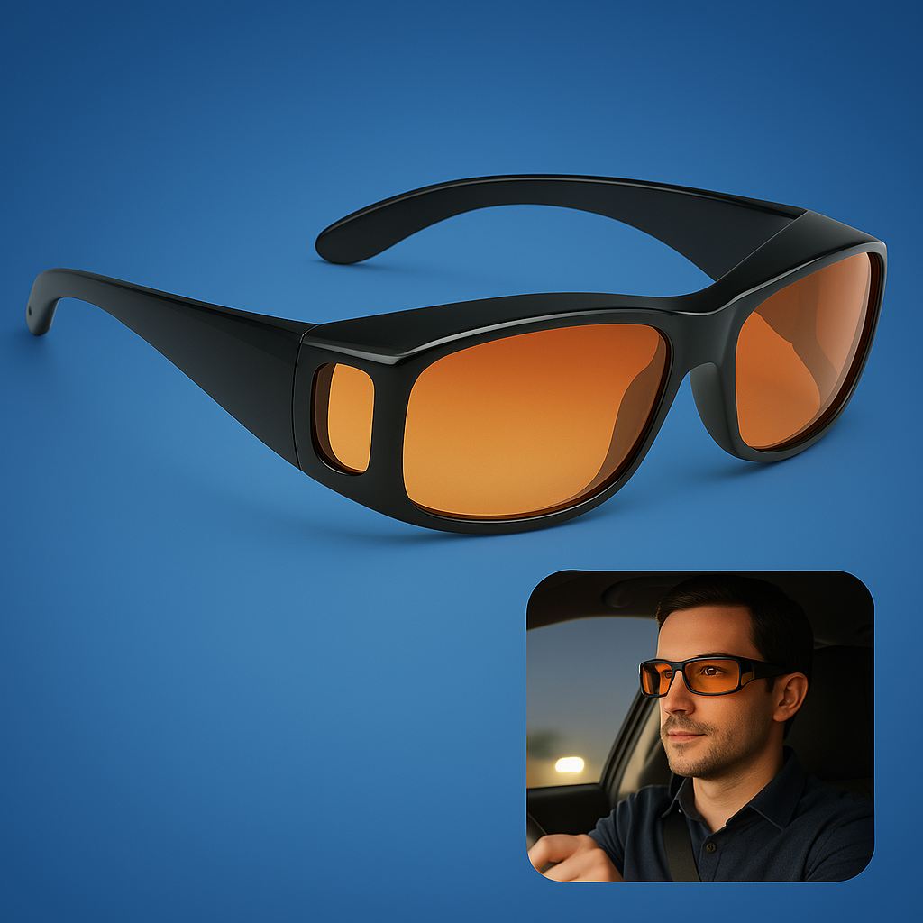 Lunettes de Conduite Nocturne Anti-éblouissement | Vision Claire et Confort Optimal