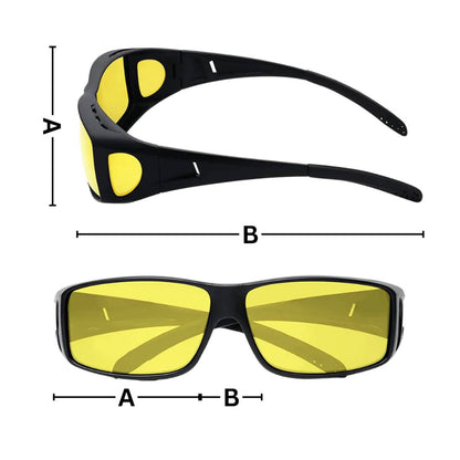 Lunettes de Conduite Nocturne Anti-éblouissement | Vision Claire et Confort Optimal