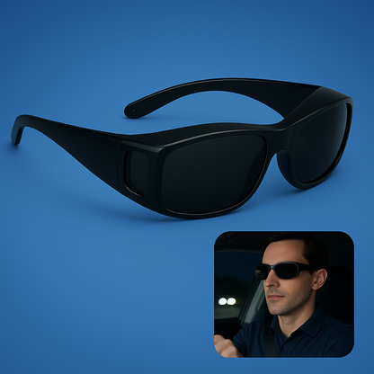 Lunettes de Conduite Nocturne Anti-éblouissement | Vision Claire et Confort Optimal