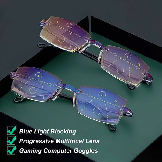Lunettes de Lecture Anti-Lumière Bleue | Protection Confortable et Multifocale