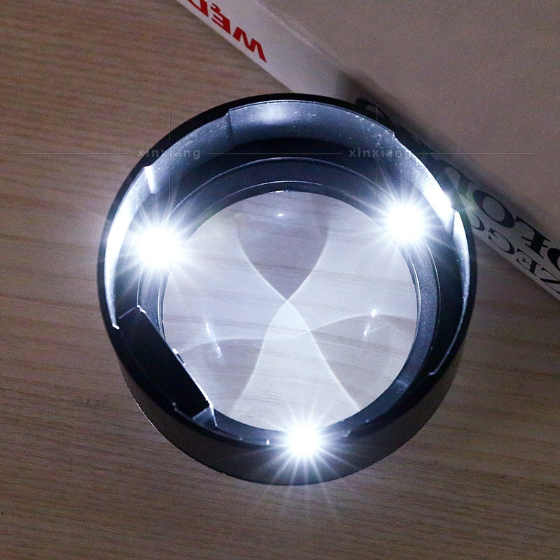 Loupe LED de Lecture avec Grossissement | Idéale pour Détails et Loisirs Créatifs