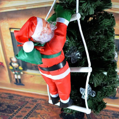 Ornement de Noël Père Noël Grimpant | Décoration Ludique en Trois Tailles