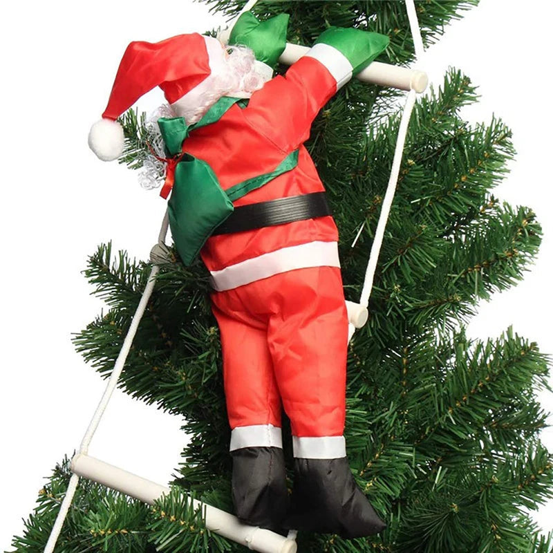 Ornement de Noël Père Noël Grimpant | Décoration Ludique en Trois Tailles
