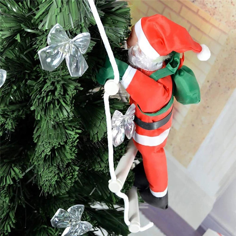 Ornement de Noël Père Noël Grimpant | Décoration Ludique en Trois Tailles