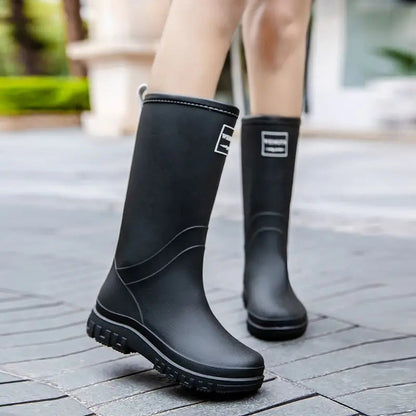 Bottes de Pluie Mi-Mollet Femme | Imperméables et Antidérapantes pour Confort